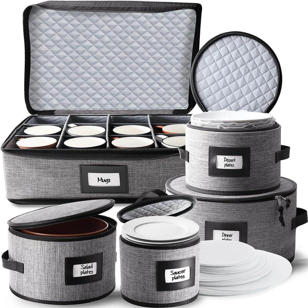Sleek China Storage Containers - Convenient & Stylish - 5-Piece Set