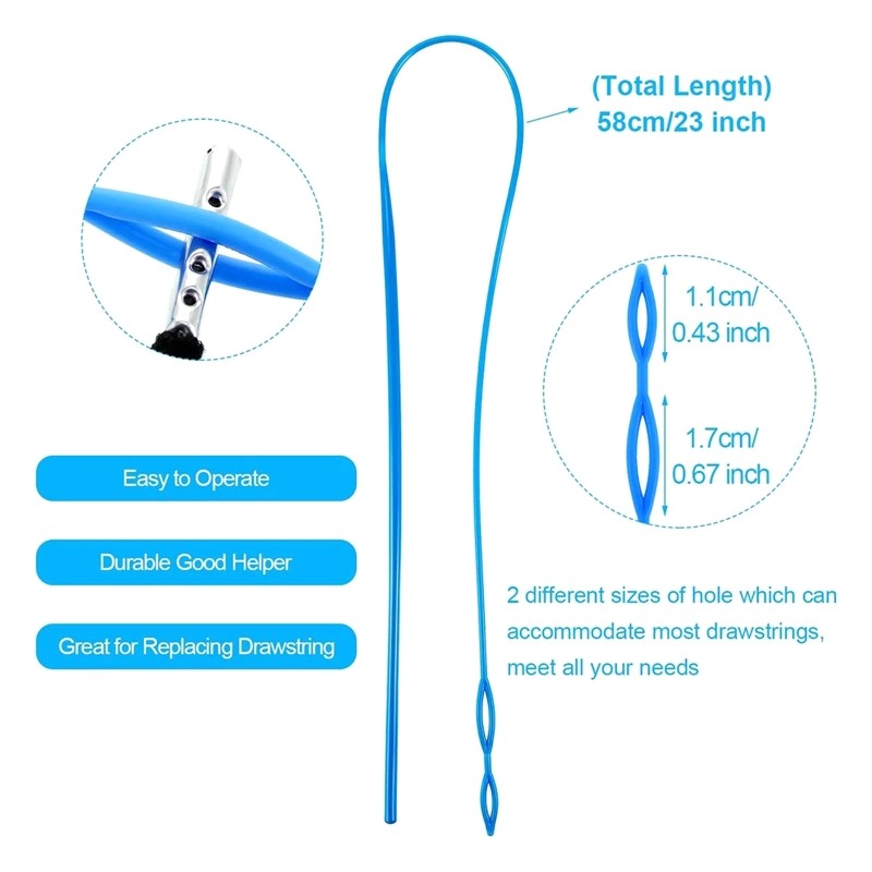 Drawstring Threader Tools Kit for Hobbyist Patchwork Crafting Clothes Handbags