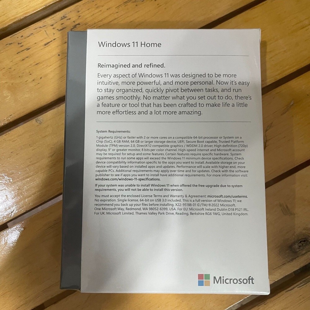 Microsoft Windows 11 Home USB License Product Key 64 Bit Activation