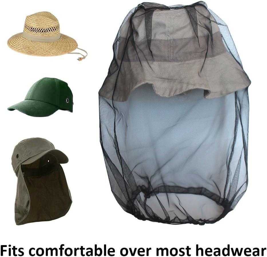 Extra Fine Mesh Bug Head Net - 3pcs for Complete Protection Against No-See-Ums
