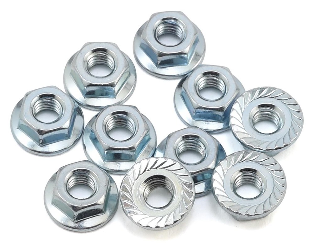 Team Associated M4 Serrated Wheel Nuts (10) [ASC91826]