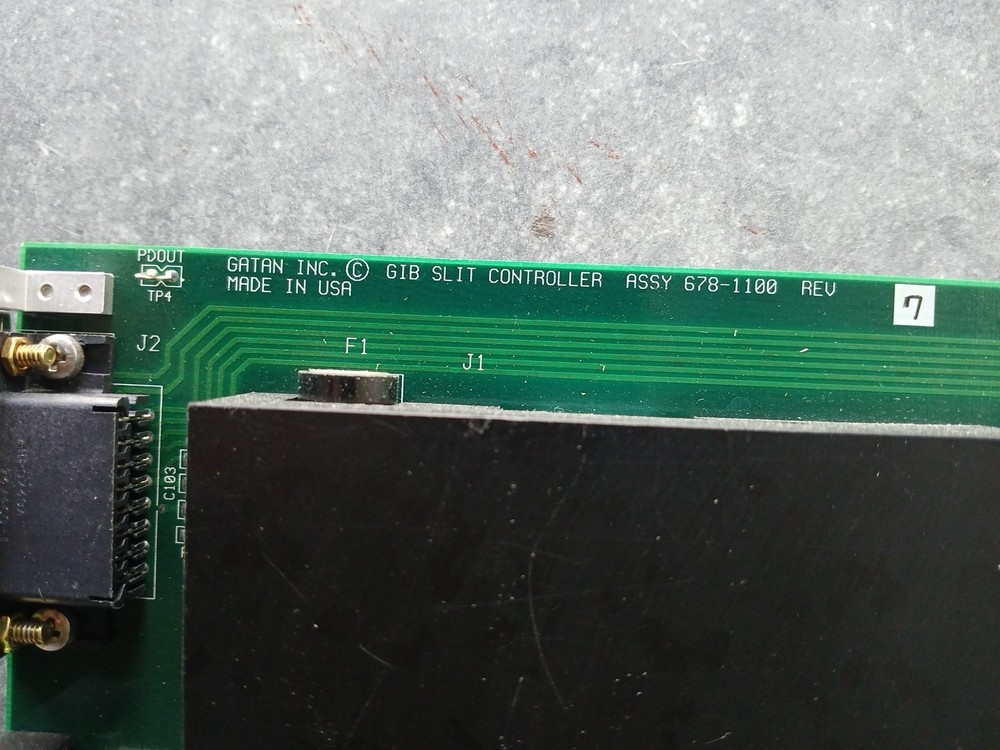 GATAN GIB Slit Controller Assy 678-1100 Revision 7
