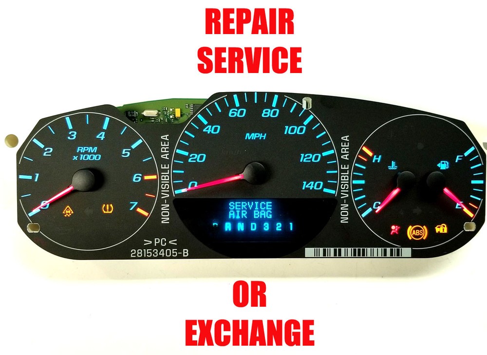 2006 2011 CHEVY IMPALA, MONTE CARLO CLUSTER SOFTWARE & ODOMETER CALIBRATION SERV