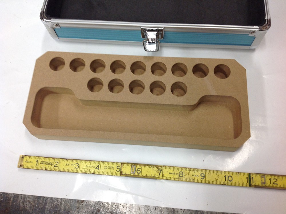 EMPTY ERI Blue 14-Place Collet & Tool Holder Case. NEW