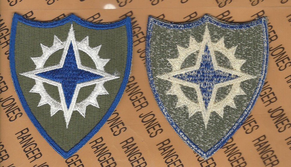 US Army WWII 16th XVI CORPS Command ~4" uniform patch c/e