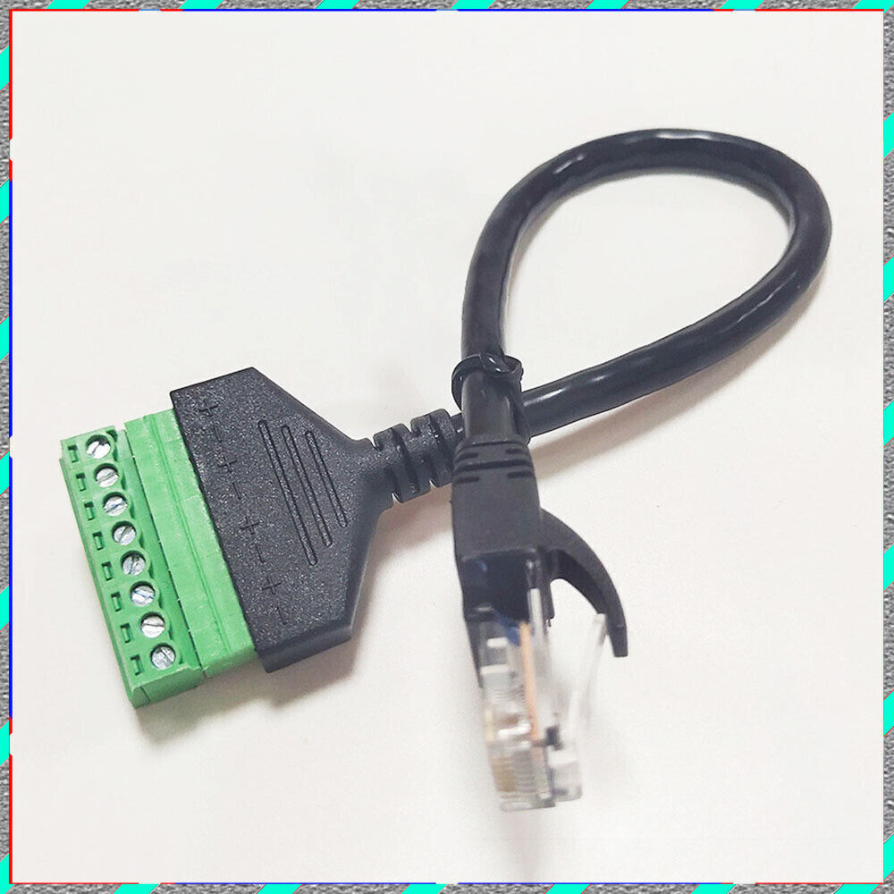 Solderless belt screws can be fixed terminal RJ45 network cable extension cable