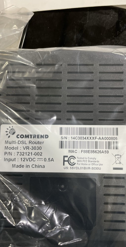 Comtrend VR-3030 Multi-DSL Router High-Speed Internet Networking Device