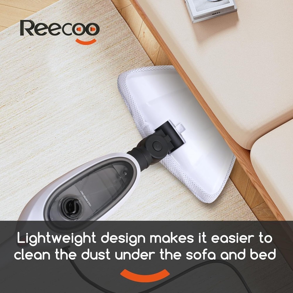 Steam Mop Floor Cleaner with Attachments Lightweight Fast Heating for Kitchen...