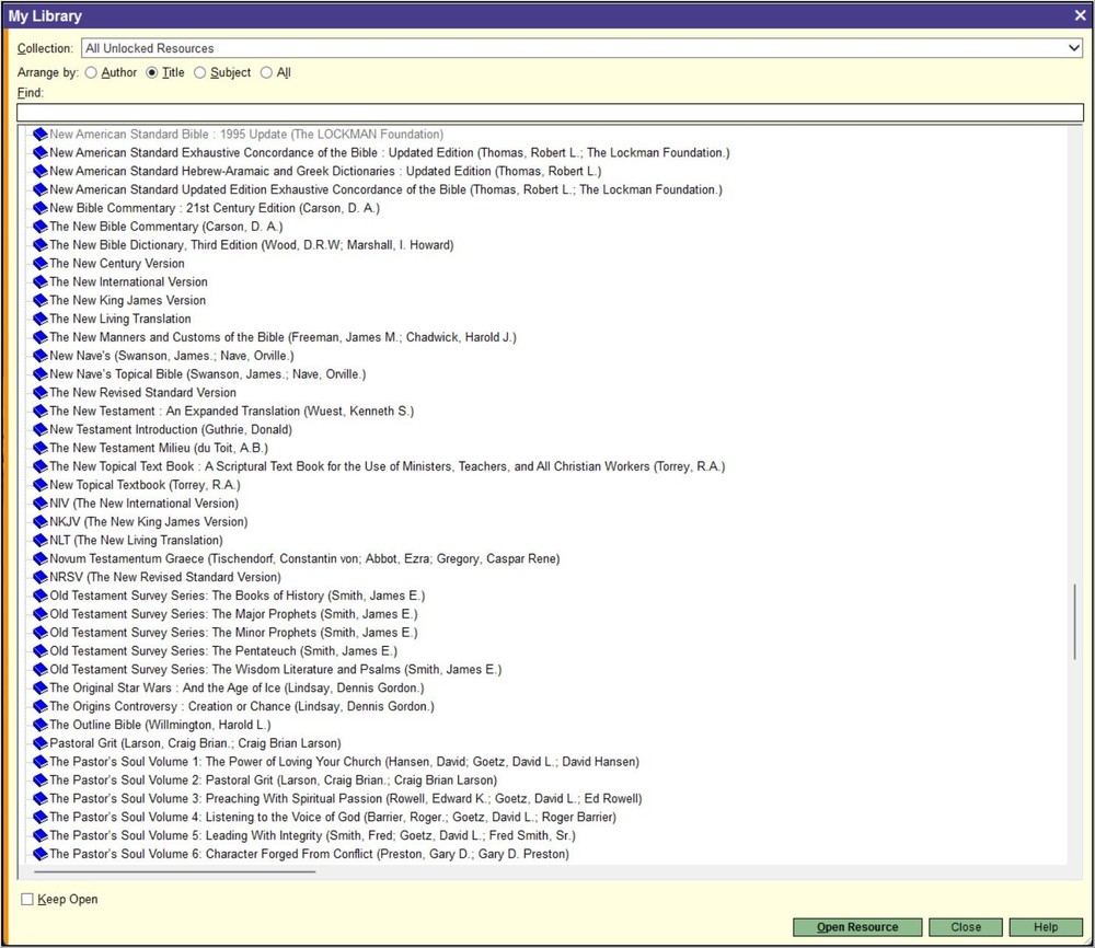 Logos Bible Software Scholar's Library with 350+ Resources