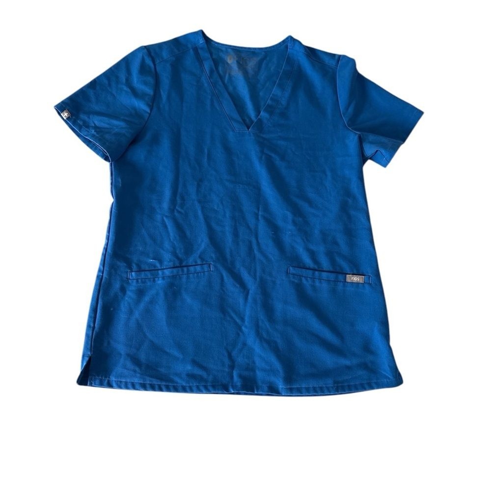 Figs Scrub Set BLUE Pants XS Top S Multiple Pockets