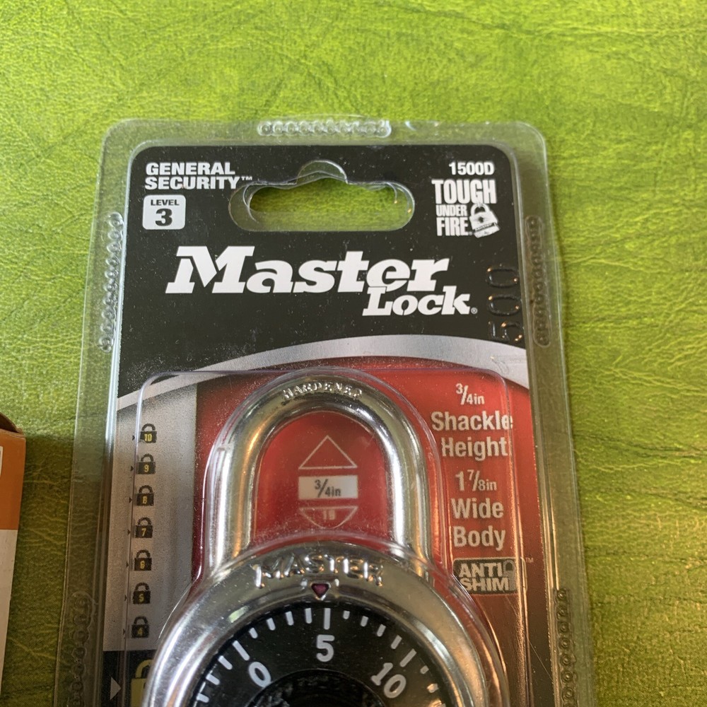 NOS Milwaukee Wisconsin Master Locks Padlock Combination Dial In Box Package 2