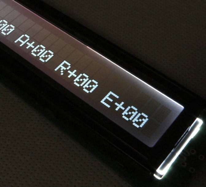 Korg M1 LCD Replacement High Brightness Black Negative LED Display Module