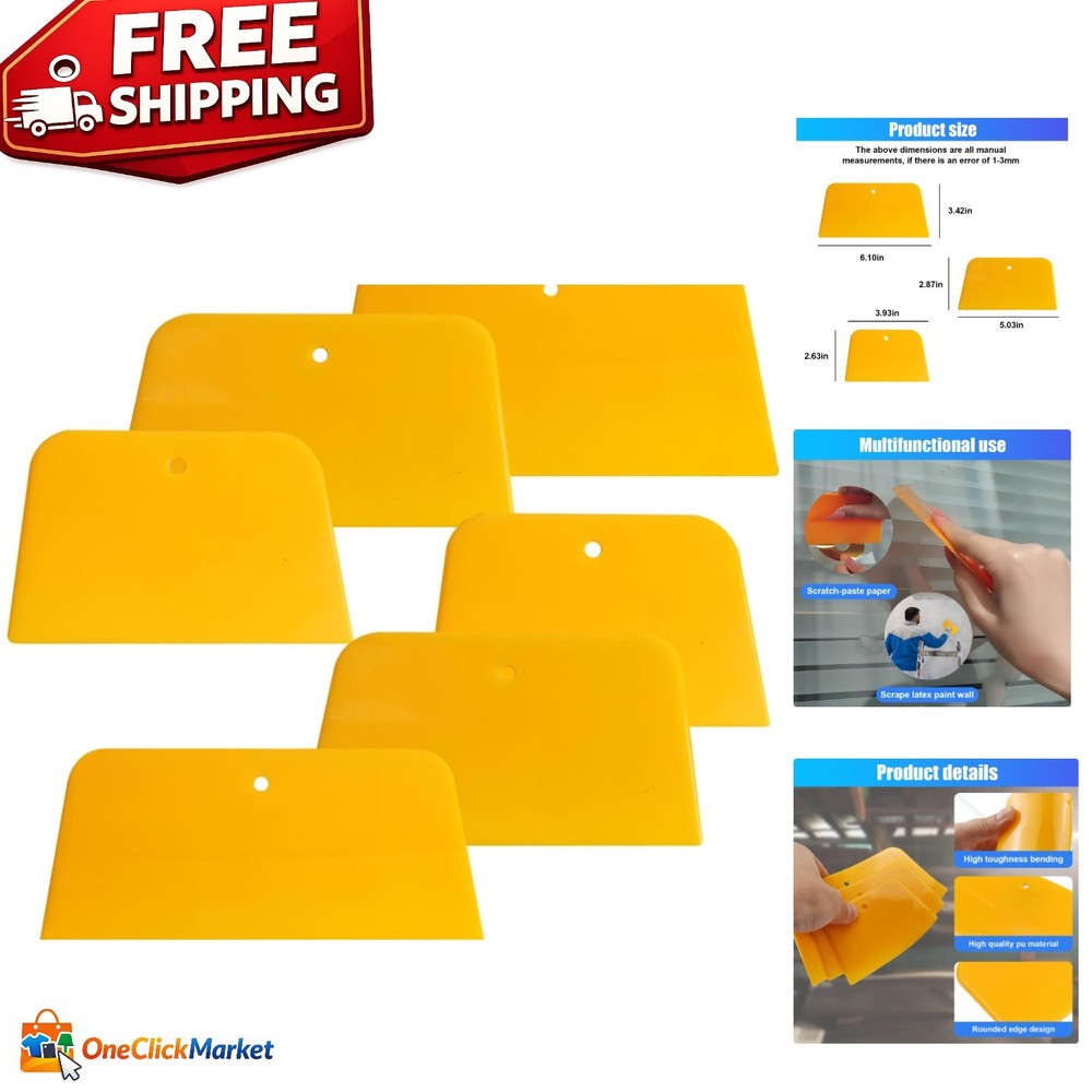 Hard Plastic Caulking Tools - 6PCS for Effective Auto Body Work