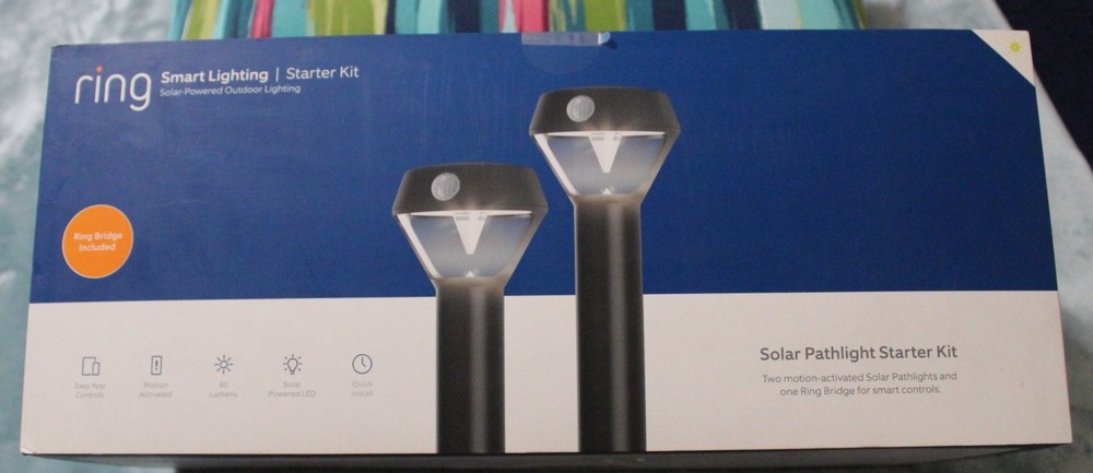 Ring 5AT2X6-BEN0 Solar Pathlight - Pack of 2 with Ring Bridge