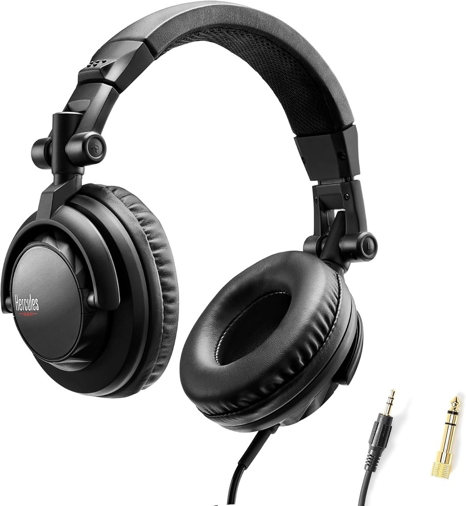 Hercules DJLEARNING KIT MK2 All-in-One DJ Controller Kit for Learning, Black