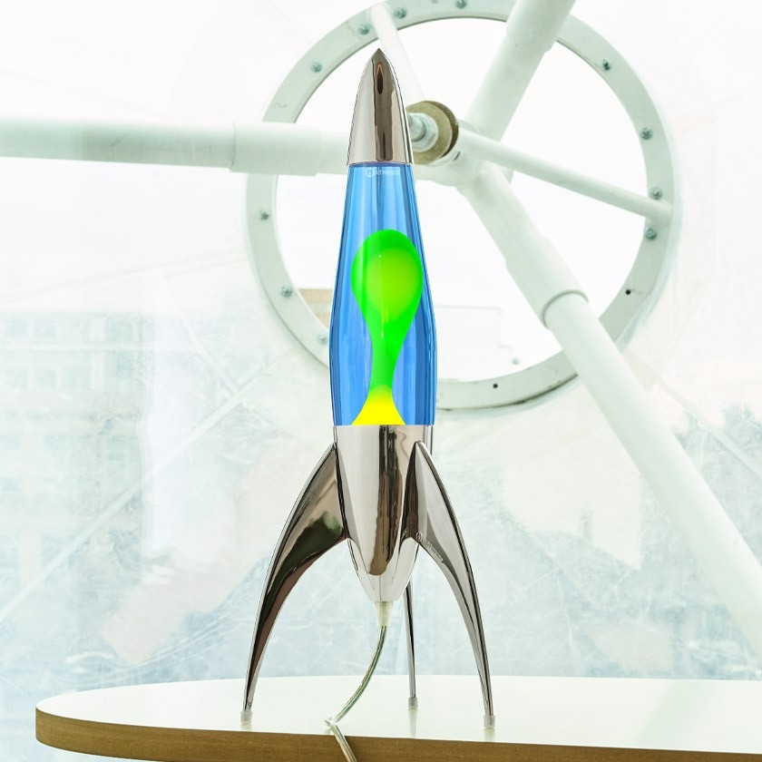 Mathmos Telstar rocket lava lamp: Silver  USA SHIPPING