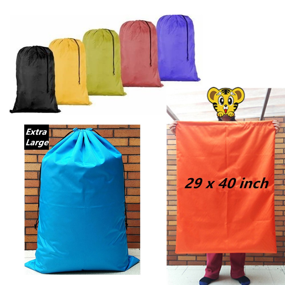 Extra Large 29" X 40" Nylon Washable Laundry Bag, Heavy Duty Hamper Drawstring