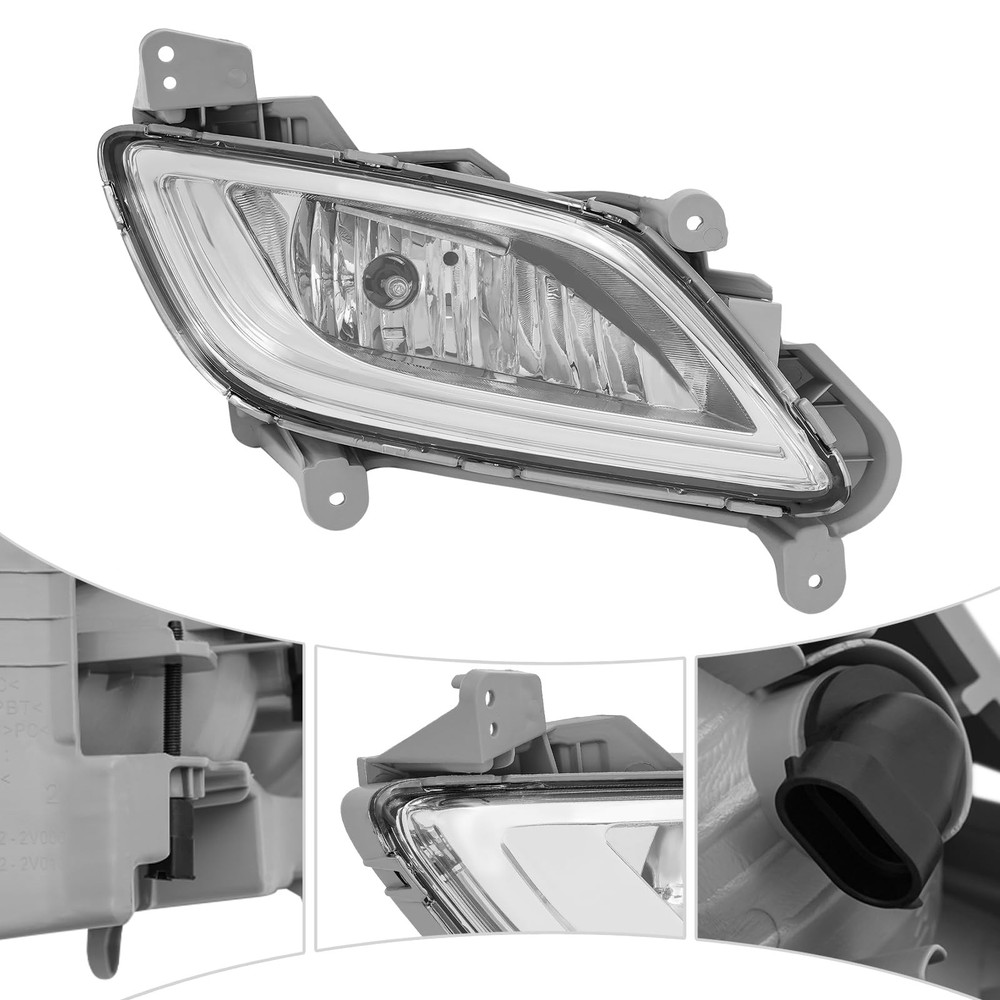 Fog Light For Hyundai Veloster 2012-2017 Halogen Light Source Right Side