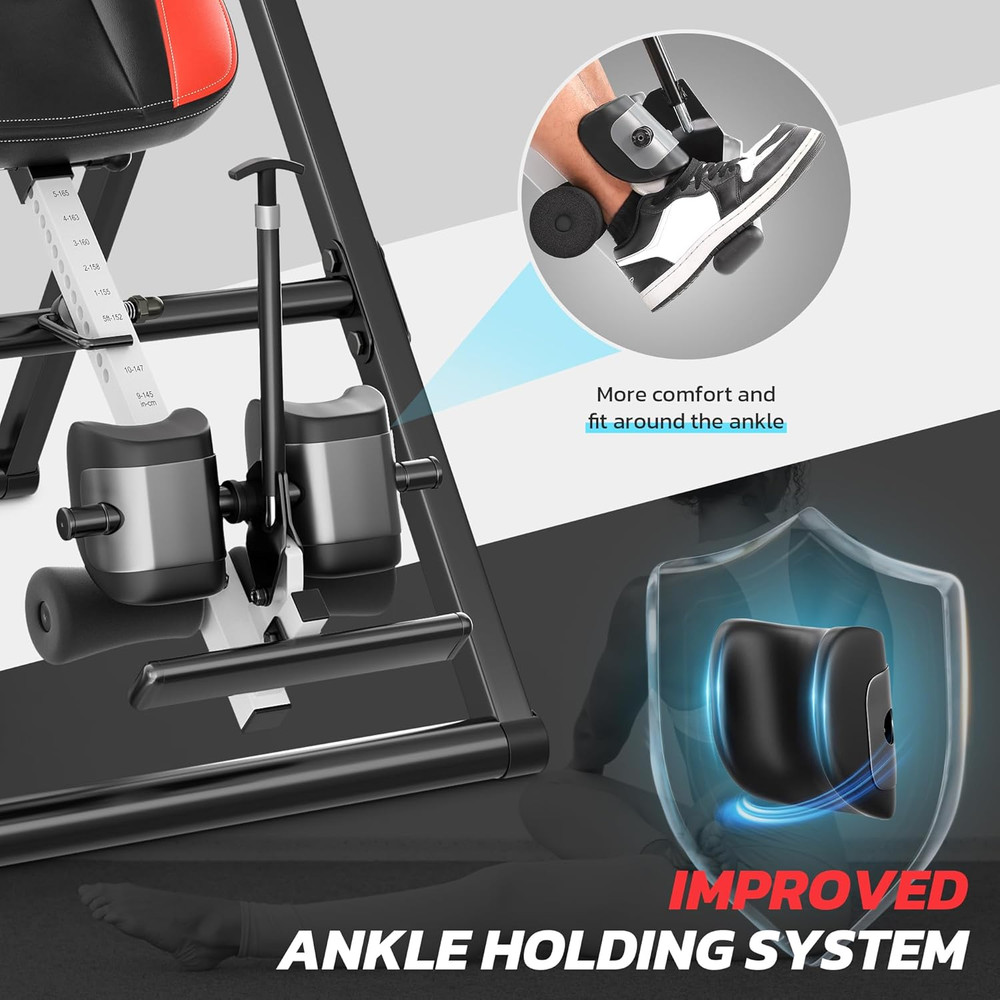 YOLEO Inversion Table Massage & Heat Inversion Table 2025 New Inversion Table fo