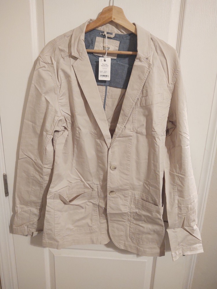 Marine Layer Jacket Size 44 Tan New With Tag