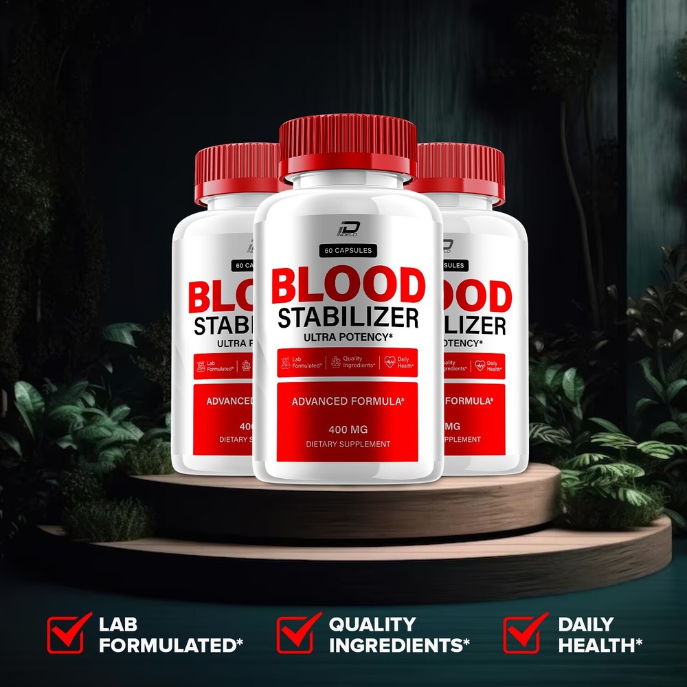 (1 Pack) Blood Stabilizer Capsules – BloodStabilizer, All Natural Glycogen