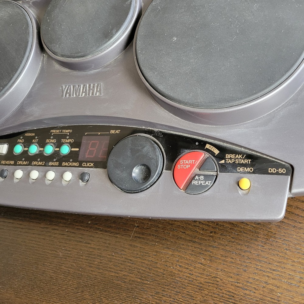Yamaha DD-50 Percussion Electronic Digital 7 Pad Drum Tested Working with Power
