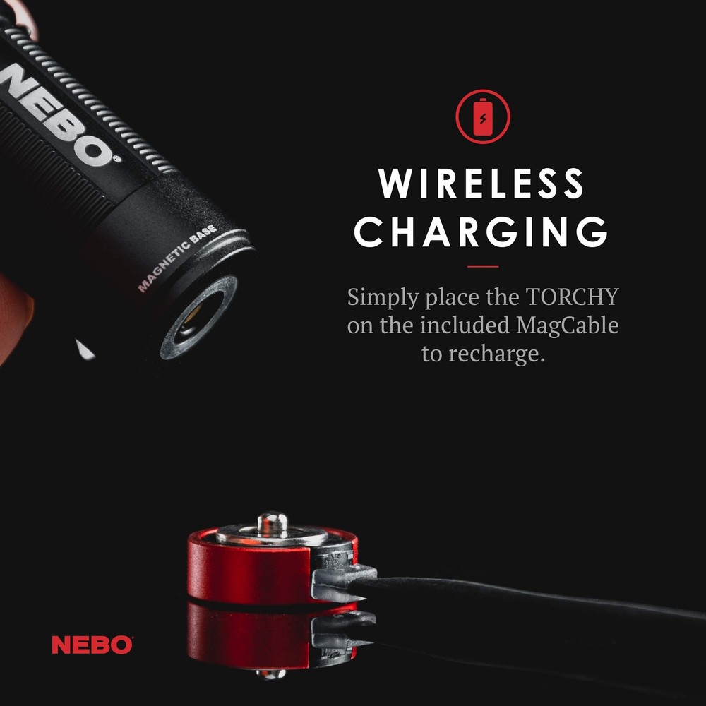 Compact Rechargeable EDC Flashlight 1000 Lumens 5 Light Modes Magnetic Base