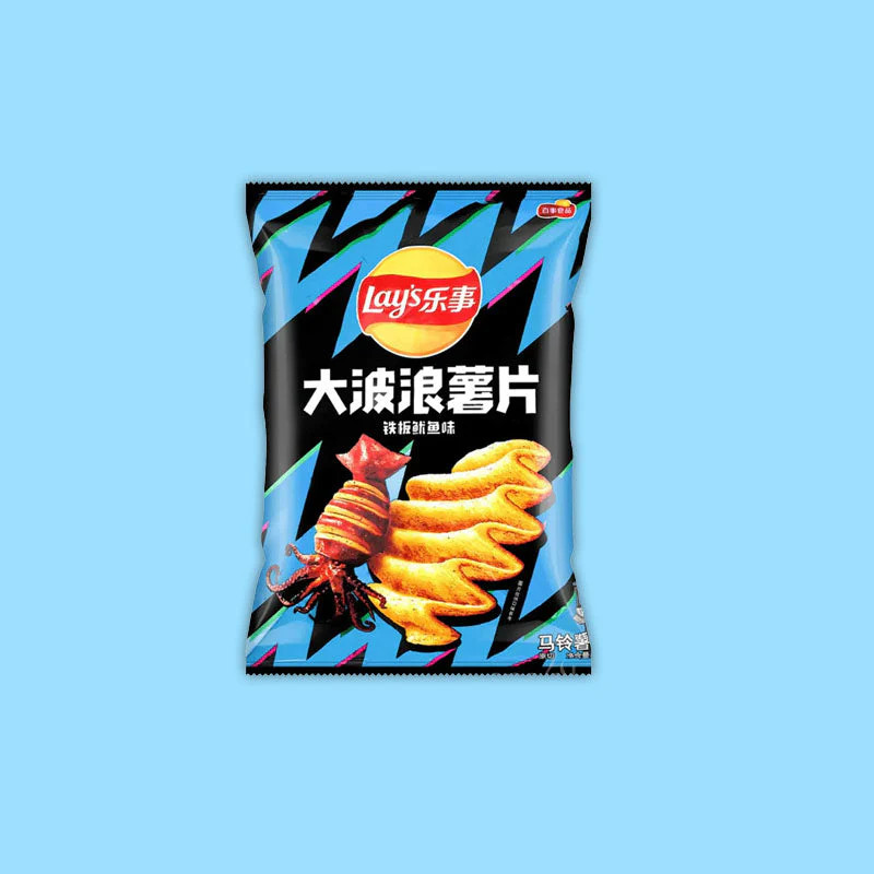 Lay's Wavy Grilled Squid 70g (China) Exotic Snacks