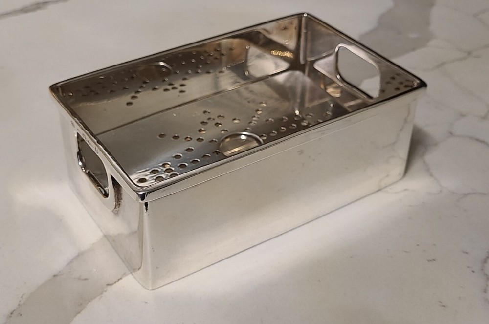 ART DECO STERLING SILVER CAVIAR SERVING DISH