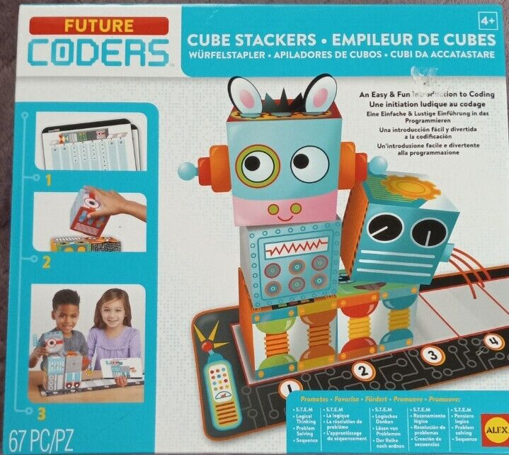 Future Coders Cube Stackers Introduction to Coding 67 Piece Set Alex Games