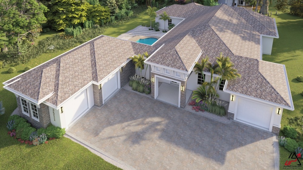 BLUEPRINTS CONTEMPORARY HOUSE PLAN ARCHUP #120