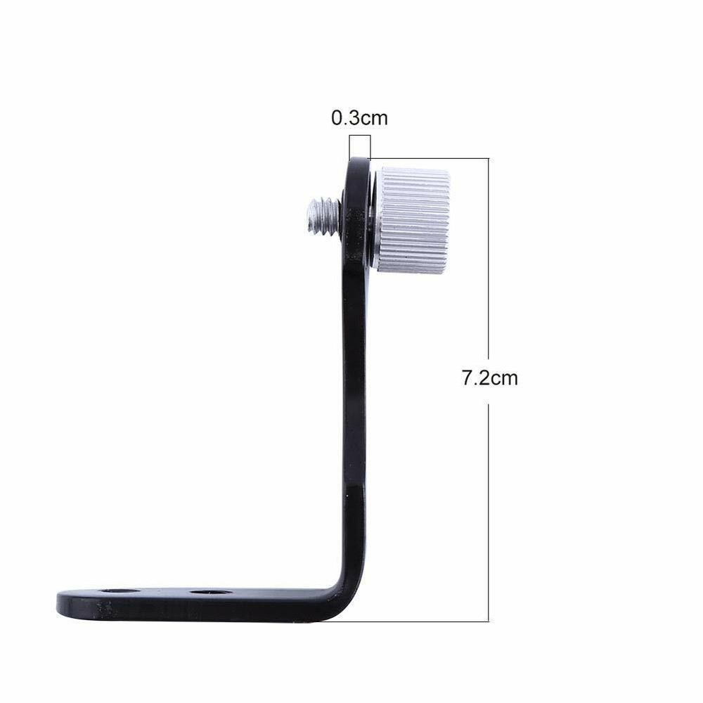 L-Shape Binocular Adapter Mount Tripods Bracket Adapter For Binocular Black