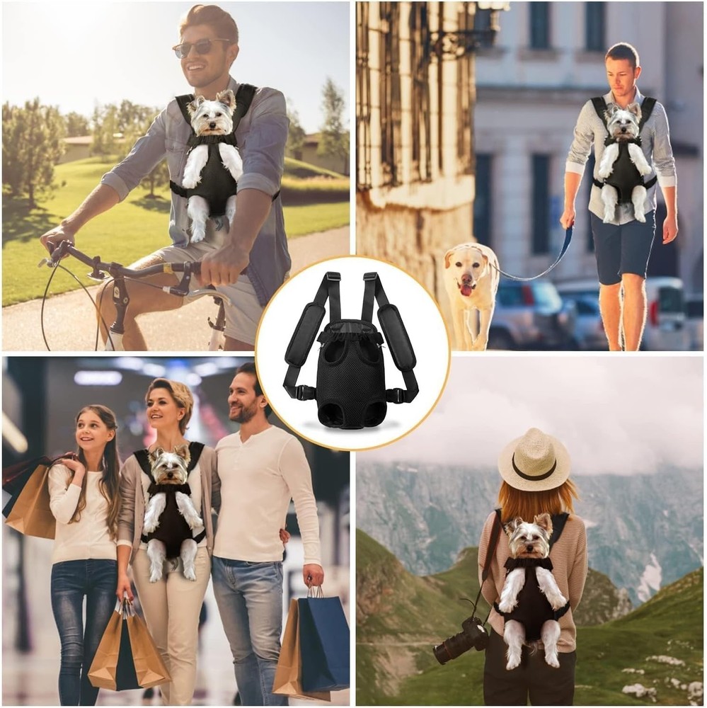 YUDODO Pet Dog Carrier Backpack Adjustable Dog Front Carrier - Medium
