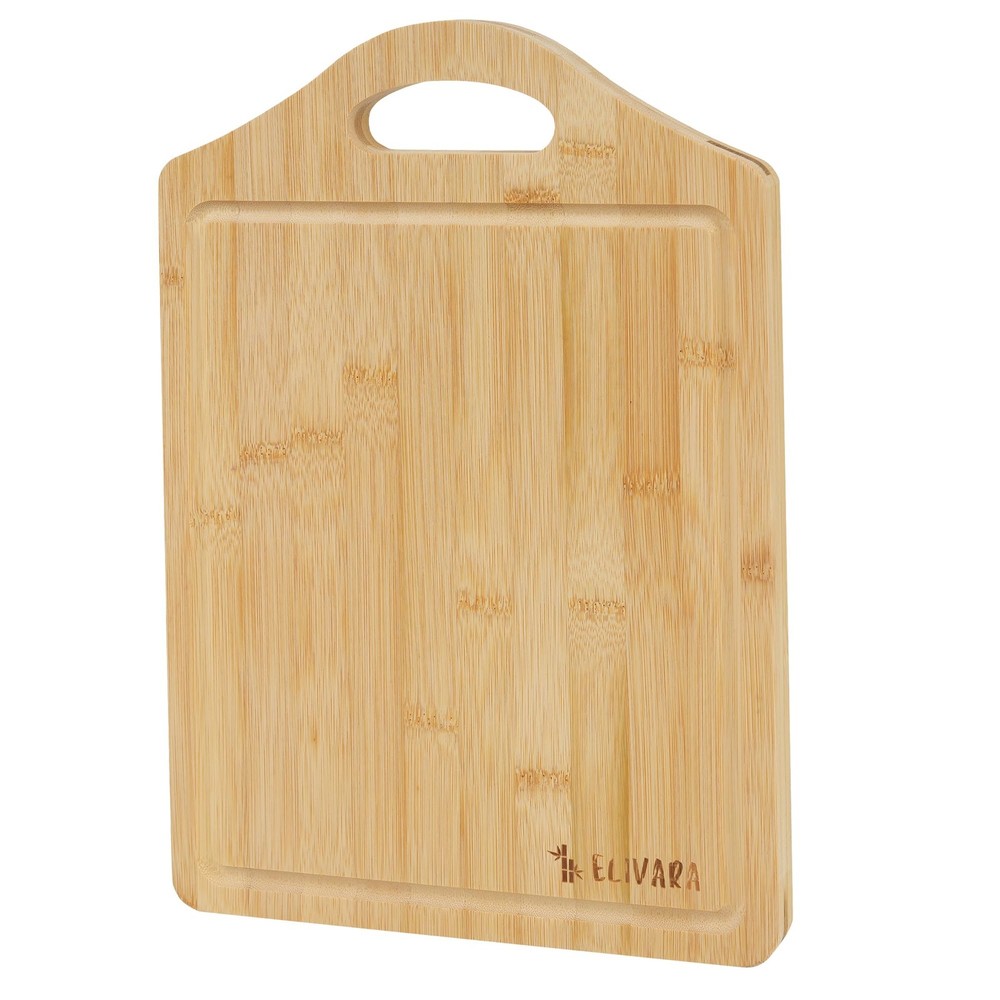 Bamboo Cheese and Carving Board with Handle 15X10 1/4X3/4 Inches Durable