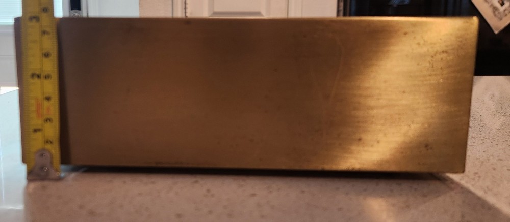 Vintage Solid Brass Planter Box By Planter Inc.