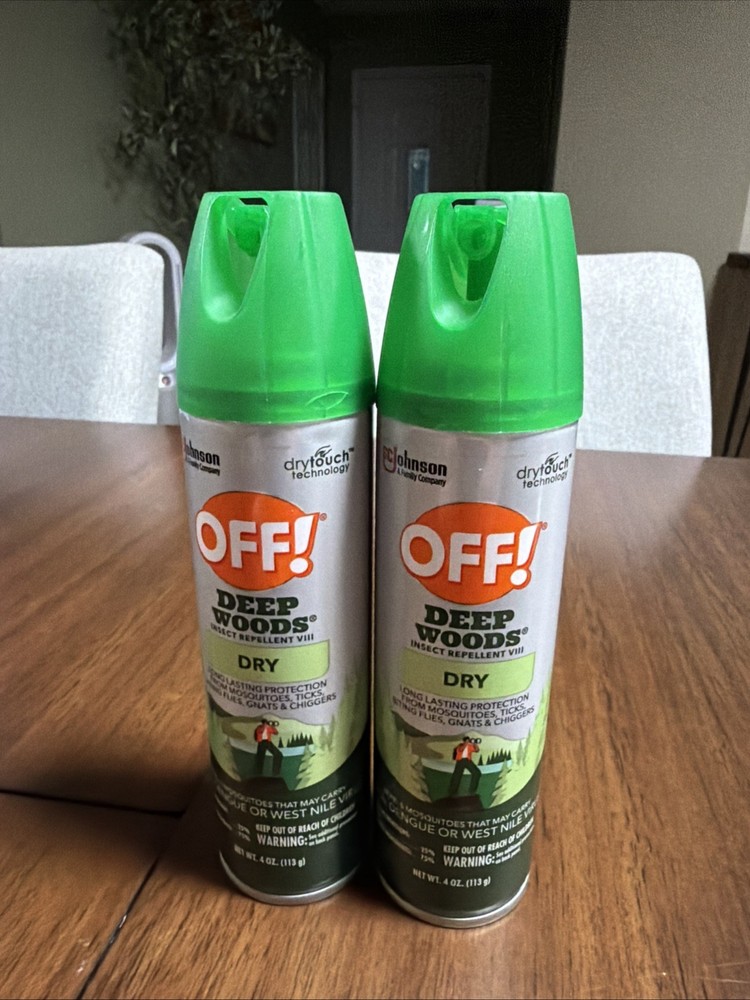 Off Deep Woods Dry Aerosol 4 Oz, pack of 2