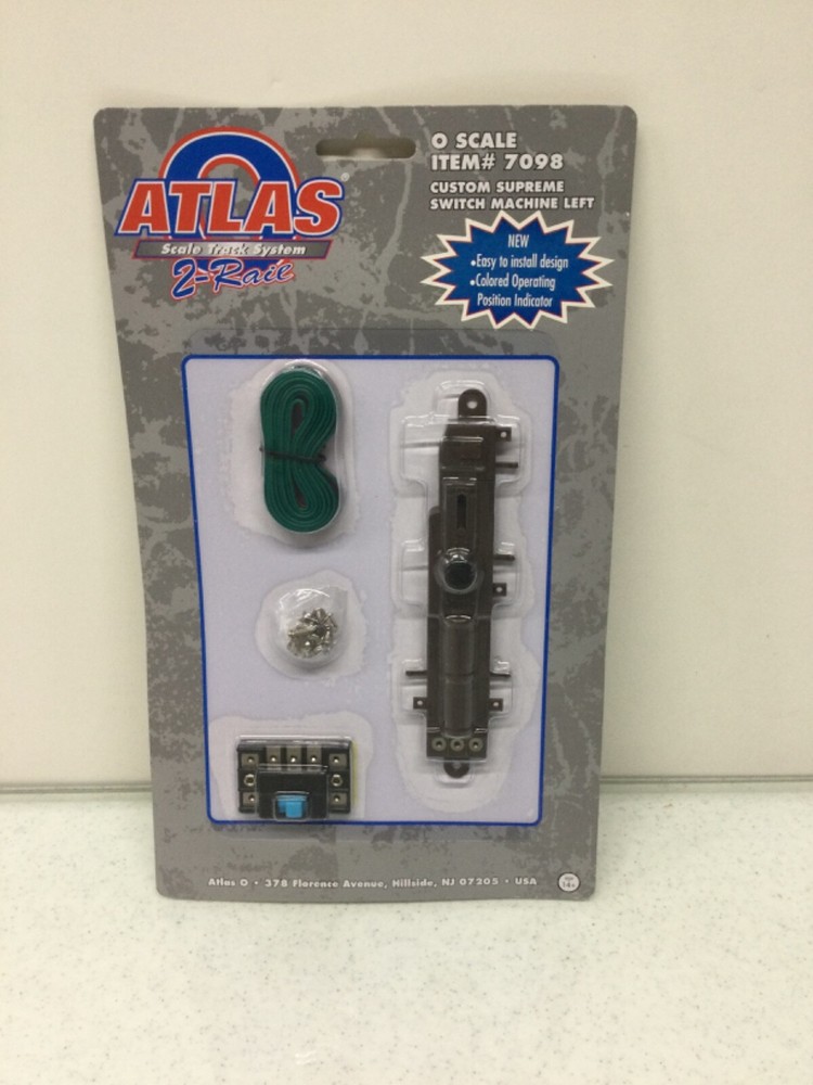 Atlas-O Code 148 #7098 2 Rail Left Hand Switch Machine - O Scale