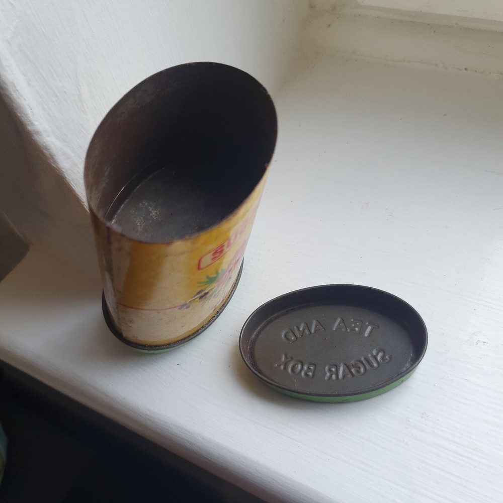 Antique world War 2 Ration Tea And Sugar Tin