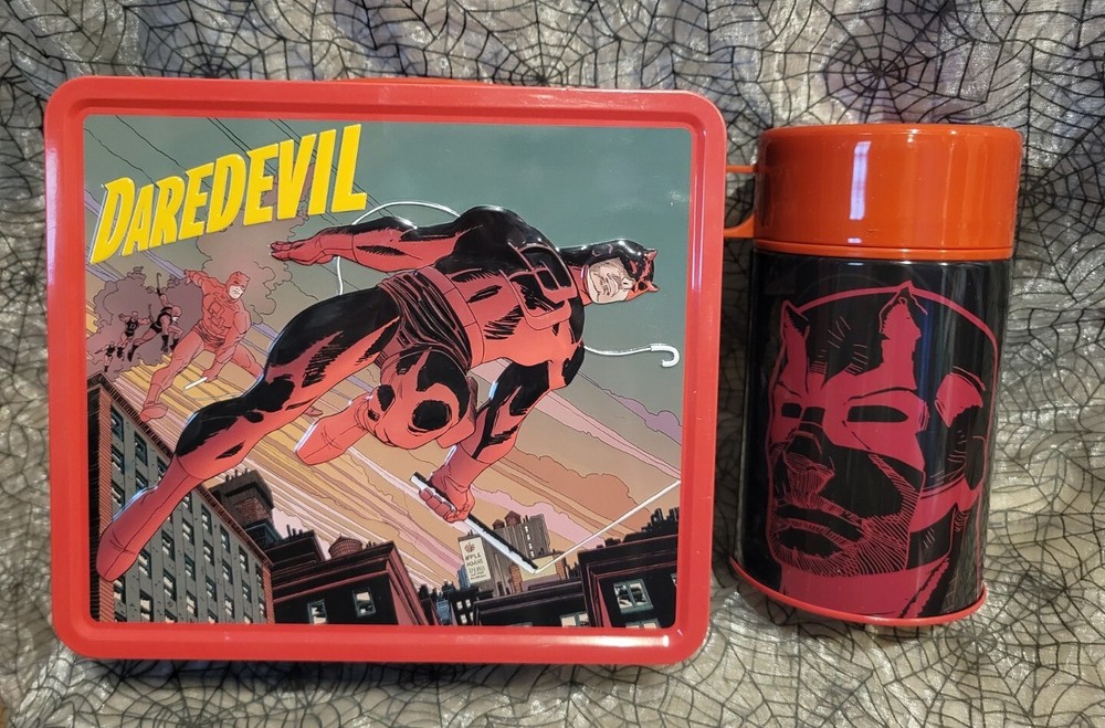DAREDEVIL Px Metal Tin LUNCHBOX w Thermos MARVEL COMICS Mcu