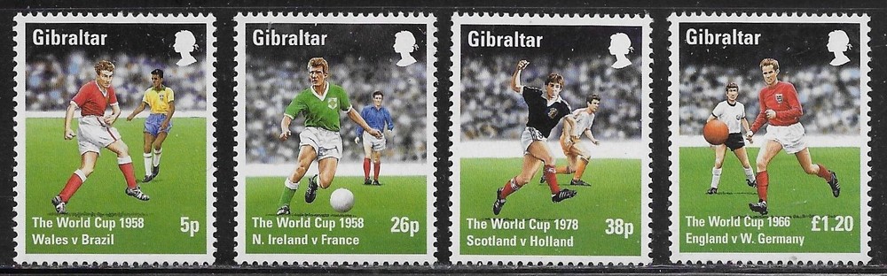 Gibraltar Scott #'s 746 - 749 MNH