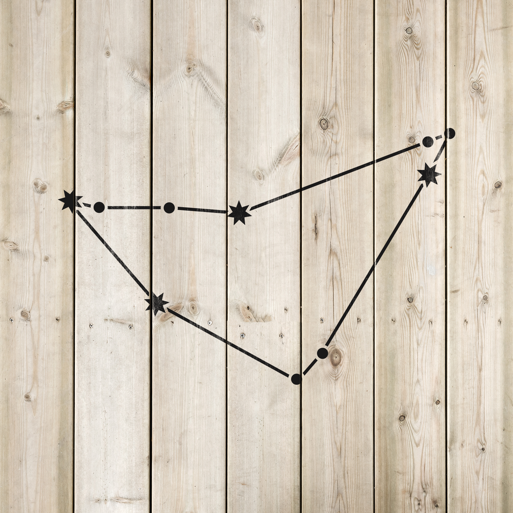 Capricorn Constellation Stencil