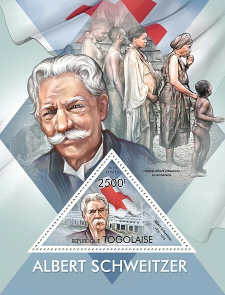 2013 TOGO MNH. ALBERT SCHWEITZER |  Michel Code: 5070 / Bl.832