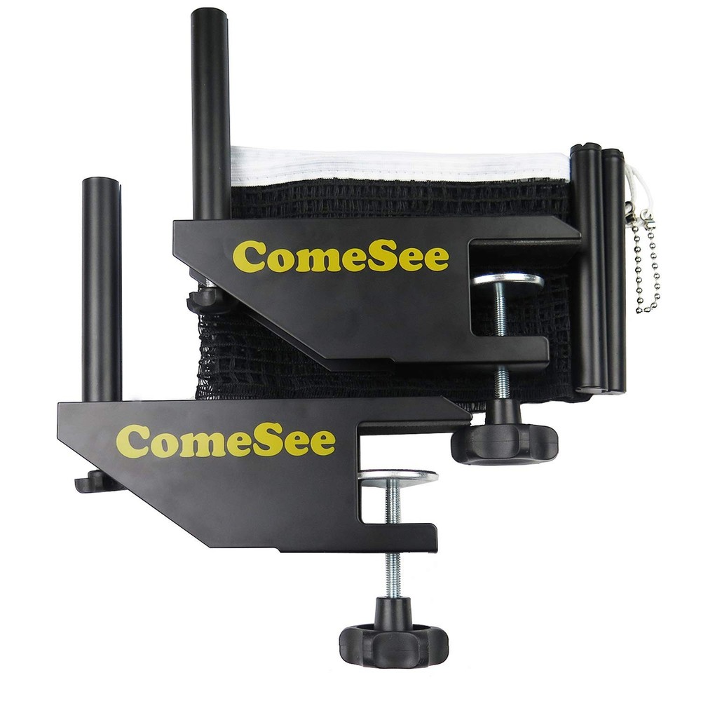 ComeSee Professional Table Tennis Ping Pong Net Post Set Standard, Black