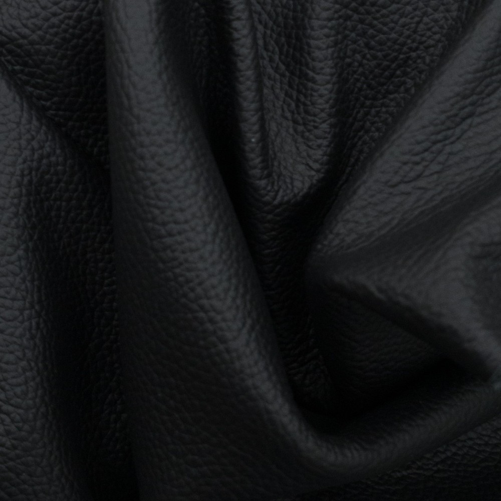 Classic Black Full Upholstery Leather Hide | 2-3 oz | Genuine Cowhide
