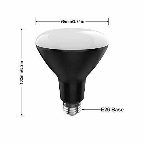 LED UV Black Light Bulbs 15W(100w Equivalent) BR30 E26 Medium Base, UVA Level,