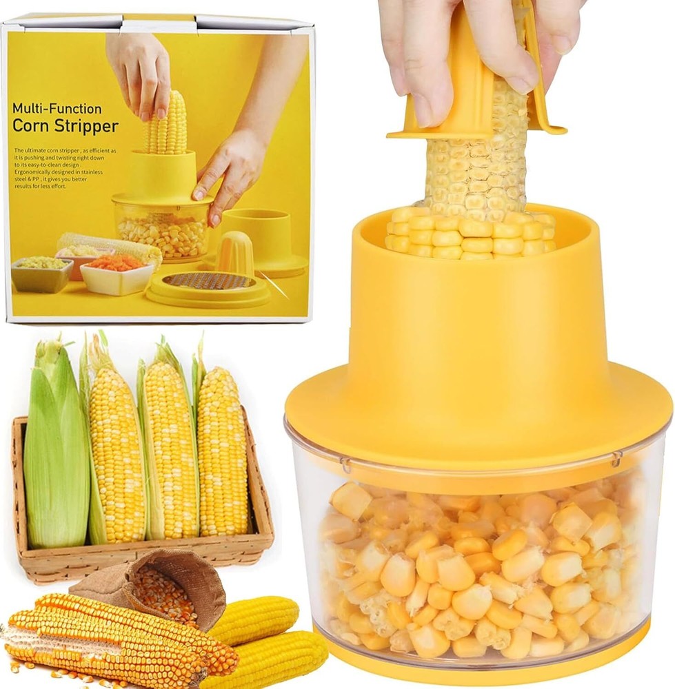 Corn Stripper, Corn Peeler, Quick Corn Kernel Cutter Tool, with Bowl