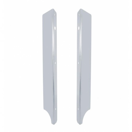 1986-2007 Peterbilt 379 Side Grille Deflector - 4 Headlight System - Stainless