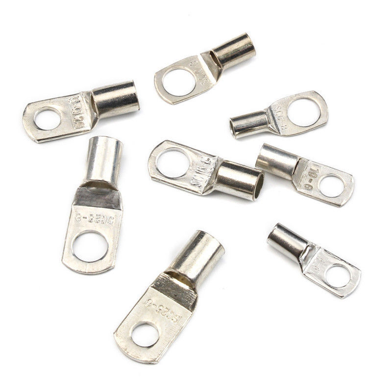 280PCS Copper Lugs Ring Terminals Bare Battery Welding Crimp Wire Connectors Kit