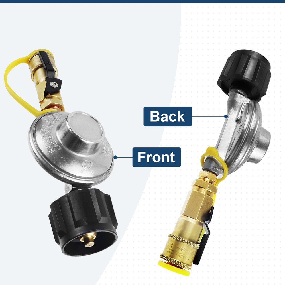 Propane Quick Connect Adapter 1/4 Regulator Hose Fitting Grill