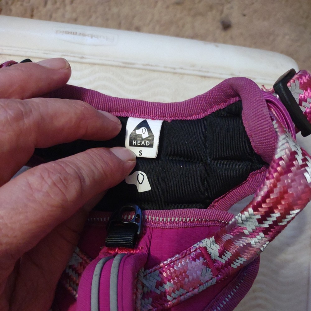 Head Expandable Pink Dog Harness - Size Small